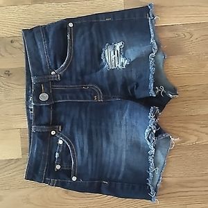 Indigo Rein Women's Distressed Short Jean Shorts. Size 1/24